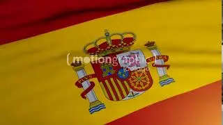 Spain Flag Loop - Motion Graphic