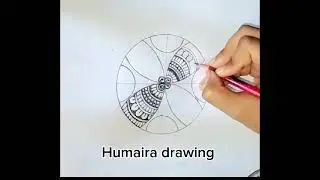 How to draw a Noksha || Easy drawing || Humaira drawing || Pencil Sketch || Art video ||