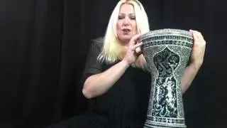 Darbuka Planet Review - The  Egyptian Black widow With Blue Mother of pearl Darbuka
