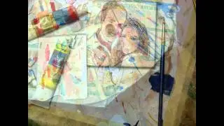 Oil Painting art of Prince William and Kate Middleton
