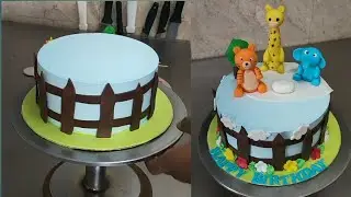 Faudent Animal Cake | Birthday Cake Design Idea 2024 #praveencakemaster #animalcake