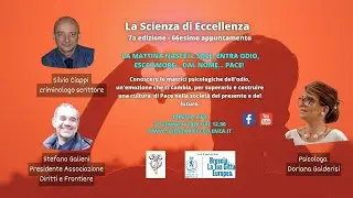 LA MATTINA NASCE IL SOLE, ENTRA ODIO, ESCE AMORE... DAL NOME... PACE!