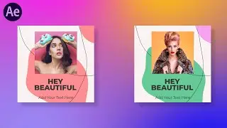 Fashion Instagram Post After Effects | After Effects Tutorial