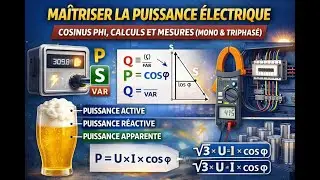 Maîtriser la Puissance Électrique : Cosinus Phi, Calculs et Mesures (Mono & Triphasé)