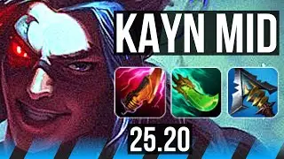 KAYN vs TALON (MID) | Dominating | EUNE Master | 25.20