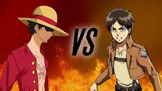 ONE PIECE VS ATTACK ON TITAN - mugen anime tournament round 1 battle 1