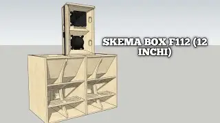 SKEMA BOX F112 12 INCHI MATERIAL 12M SKEMA BOX MINIATUR SUBWOOFER 12 INCH