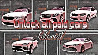 How to unlock all paid Cars(Car Parking Multiplayer)