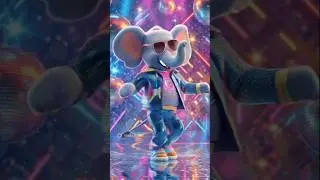 Disco Elephant Dancing on Touba Touba 🕺🔥 | Viral Energy Overload #badnewz #aivideo #trending #viral