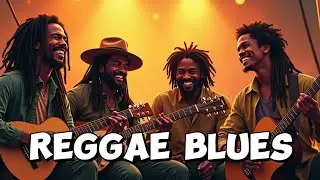 Soulful Roots Reggae Blues 🌿 Dub Echoes, Warm Guitar & Deep Bass