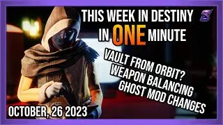 VAULT FROM ORBIT, CHEAPER MODS, WEAPON TUNING (TWID IN A MINUTE) | DESTINY 2