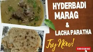 How to Make Hyderabadi Marag & lacha paratha at Home | Authentic Mutton Marag Recipe | #SADAFRECIPES