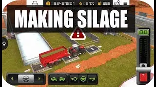 Как сделать силос в Farming Simulator 18, кормление животных в FS18, геймплей FS18, приготовление силоса