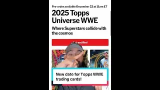 2025 Topps Universe WWE trading card set has release date! #wwe #wrestling #topps #tradingcards #wwe