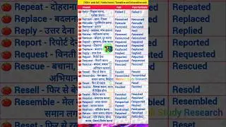 Verb list | Verbs forms | transitive and intransitive verb #verb #verbs