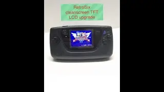 Sega Gamegear fully Recapped and RetroSix cleanscreen full installation, how to install