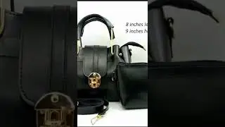 &bull;  Material: PU Leather&bull;  Pattern: Plain&bull;  Pieces: 2 Pcs&bull; Gender: Women's&bull; Color: Black&bull;