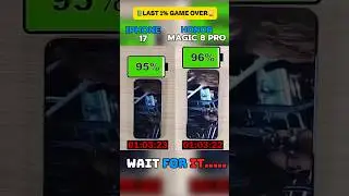 IPHONE 17 VS HONOR MAGIC 8 PRO !! BATTERY TEST