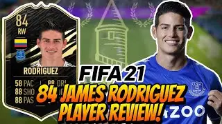 FIFA 21 ULTIMATE TEAM | 84 INFORM JAMES RODRIGUEZ PLAYER REVIEW