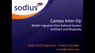 Cameo Inter Op Model migration from IBM Rational System Architect and Rhapsody
