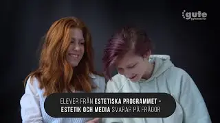 Elever från Estetiska programmet - inriktningen Estetik & media svarar på frågor