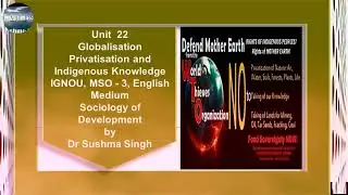 Unit 22 Globalisation Indigenous Knowledge 3 MSO3English Medium IGNOU Sociology   by Dr Sushma Singh