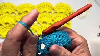 Crochet 🧶 no.615 Fans with picots