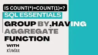 Master SQL GROUP BY & HAVING Clause with Aggregate Functions | Step-by-Step Guide