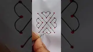 5 dots daily use rangoli | #dialyrangoli #art #rangolidesigns #simple #easyrangoli #kolam