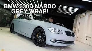 BMW 330D WRAPPED IN MATTE NARDO GREAY! || ADVANCECARZSPA