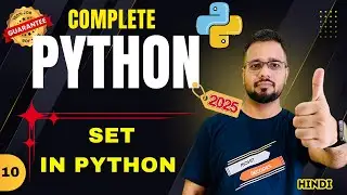 Python Tutorial in Hindi #10 - Sets