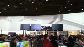 Moviment of TVs - Booth Samsung at CES2013 (Consumer Eletronic Show)