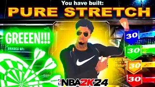 PURE STRETCH BUILD 2k24 %100 GREEN. THE BIG MAN BUILD THAT DON'T MISS BEST CENTER BUILD 2K24