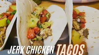 How To Make Jerk Chicken Tacos #chickenrecipe #dinnerideas