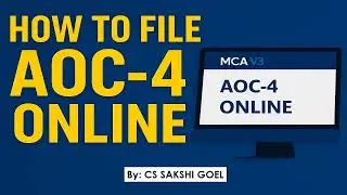 AOC 4 ONLINE FILING 2025 || STEP BY STEP GUIDE TO FILE AOC -4 ON MCA  V3 PORTAL ||