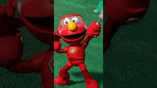 Mecha Elmo makes a Stop Sign! #sesamestreet