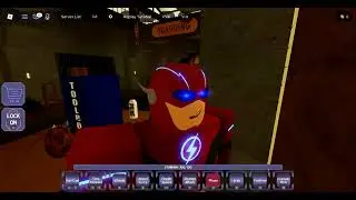 today im playing as the flash on roblox