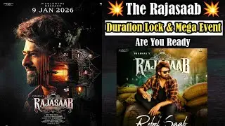 Rajasaab Movie Duration 🤯| Epic Trailer Launch Release Date | 2nd Single Announcement Lock