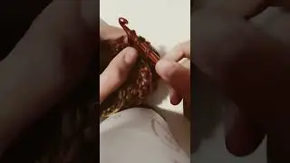 how to make straight edges while double half crochet #crochet #yarn #firstvideo #shorts