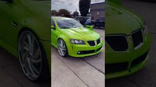 Pontiac G8 on 24&rsquo;s in St. Louis cars and coffee!