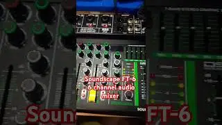 Soundscape FT-6 audio mixer with 256 DSP REVERBERATION EFFECTS #audiomixer #audioequipment #soundset