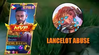 LANCELOT ABUSE!!!! BRUNO HIGH DAMAGE HACK!!! | BRUNO BEST BUILD AND EMBLEM - MLBB