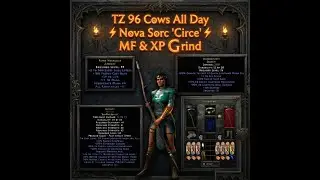 📜  Circe in Sanctuary ⚡TZ 96 Cows All Day⚡ Nova MF & XP Grind Day 3