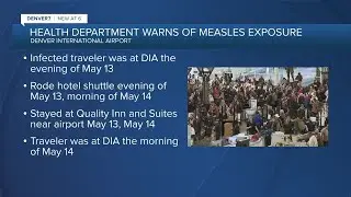 Traveler with measles may have exposed people at DIA, nearby hotel, CDPHE says