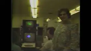BrainWave Drawing at The Computer Store (Santa Monica, CA) in 1979, with Nina Sobell.