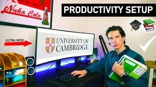 MY HIGHLY PRODUCTIVE DESK SETUP FOR UNIVERSITY // UK STUDENT ROOM TOUR