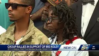 Group rallies outside City Hall for Cincinnati consultant facing backlash