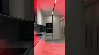 White & Grey Marble Worktop Design | Elegant Kitchen Ideas