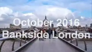 4k UHD Hyperlapse of St Paul's Cathedral from the Millennium Bridge in London