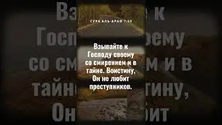 Сура Аль Араф 7:55  #аллах #сура #аят #поклонение #истина